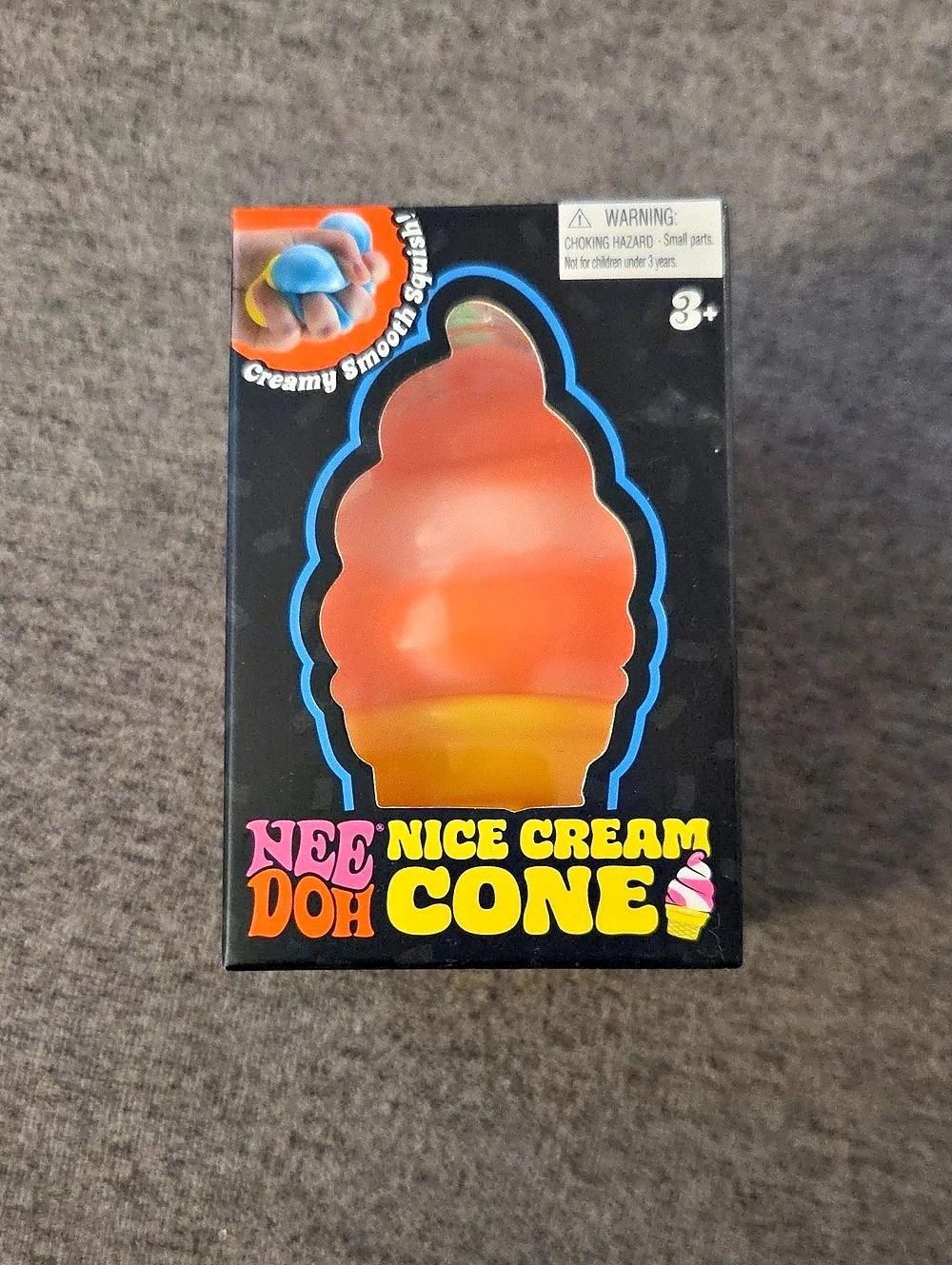 NeeDoh Nice Cream Cone Squishy Ice Cream Squeeze Schylling Squishie
